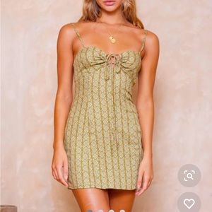 Tiger Lily Alora Olive Mini Dress